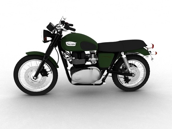 triumph scrambler 900 2012 3d model - Triumph Scrambler 900 2012 by Gonzo_3d